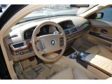 2004 BMW 7 Series 745i Sedan Dark Beige/Beige III Interior