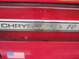 1990 Chrysler TC Convertible Marks and Logos