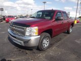 2013 Deep Ruby Metallic Chevrolet Silverado 1500 LS Crew Cab #72766498