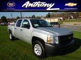 2013 Silver Ice Metallic Chevrolet Silverado 1500 Work Truck Crew Cab 4x4 #72766858