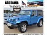Surf Blue Pearl Jeep Wrangler in 2010