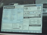 2013 Honda CR-V LX AWD Window Sticker