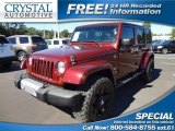 2009 Red Rock Crystal Pearl Jeep Wrangler Unlimited Sahara 4x4 #72868049