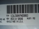 2007 Sebring Color Code for Bright Silver Metallic - Color Code: PS2