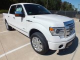 White Platinum Metallic Tri-Coat Ford F150 in 2013