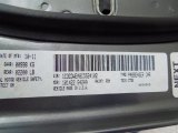 2012 Caliber Color Code for Tungsten Metallic - Color Code: PDM