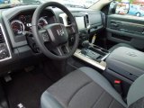 2013 Ram 1500 Big Horn Crew Cab 4x4 Black/Diesel Gray Interior