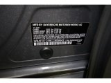 2012 5 Series Color Code for Space Gray Metallic - Color Code: A52