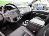 2009 Ford F350 Super Duty Lariat Crew Cab 4x4 Ebony Leather Interior