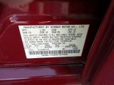 2004 Altima Color Code for Sonoma Sunset Pearl Red - Color Code: A15
