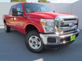 2012 Vermillion Red Ford F250 Super Duty XLT Crew Cab 4x4 #72945563