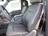 2012 Ford F250 Super Duty XLT Crew Cab Black Interior