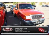 Bright Red Ford Ranger in 2004
