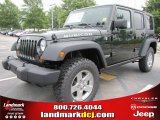 2011 Natural Green Pearl Jeep Wrangler Unlimited Rubicon 4x4 #72991680