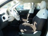 2013 Fiat 500 Pop Marrone/Avorio (Brown/Ivory) Interior