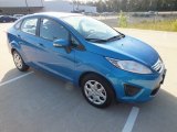 2013 Blue Candy Ford Fiesta SE Sedan #72992265