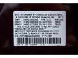 2013 MDX Color Code for Dark Cherry Pearl - Color Code: R529PX