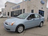 2008 Light Ice Blue Metallic Ford Focus S Sedan #73054437