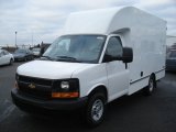 2013 Chevrolet Express 3500 Cutaway Cargo Van Front 3/4 View