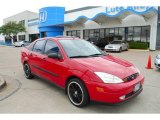 2001 Sangria Red Metallic Ford Focus SE Sedan #7277239