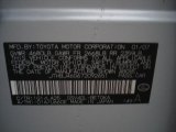 2007 ES Color Code for Tungsten Silver Metallic - Color Code: 1G1