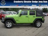 2013 Gecko Green Pearl Jeep Wrangler Unlimited Sport 4x4 #73054339