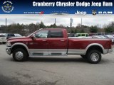 2012 Deep Cherry Red Crystal Pearl Dodge Ram 3500 HD Laramie Crew Cab 4x4 Dually #73054330