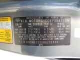 2008 Sedona Color Code for Olive Gray Metallic - Color Code: 7V