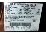 2004 F250 Super Duty Color Code for Chestnut Brown Metallic - Color Code: B4