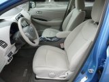 2012 Nissan LEAF SL Light Gray Interior