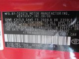 2007 Camry Color Code for Barcelona Red Metallic - Color Code: 3R3