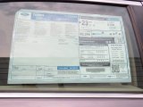 2013 Ford Taurus SE Window Sticker