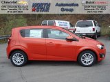 2013 Inferno Orange Metallic Chevrolet Sonic LT Hatch #73142605