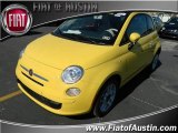 2012 Giallo (Yellow) Fiat 500 c cabrio Pop #73142925