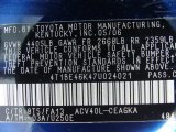 2007 Camry Color Code for Blue Ribbon Metallic - Color Code: 8T5