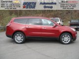 2013 Crystal Red Tintcoat Chevrolet Traverse LT AWD #73142598