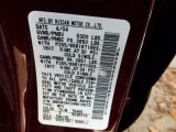 2004 Pathfinder Color Code for Merlot Red Pearl - Color Code: AX5