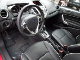 2011 Ford Fiesta SES Hatchback Charcoal Black/Blue Cloth Interior