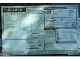 2013 Acura TL  Window Sticker