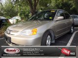 2003 Shoreline Mist Metallic Honda Civic Hybrid Sedan #73180104