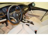 2010 BMW 5 Series 528i Sedan Cream Beige Interior