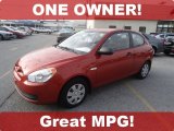 2007 Tango Red Hyundai Accent GS Coupe #73233112