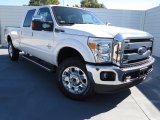 2012 White Platinum Metallic Tri-Coat Ford F350 Super Duty Lariat Crew Cab 4x4 #73233410