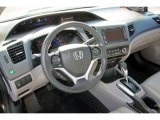 2012 Honda Civic EX-L Coupe Stone Interior
