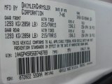 2006 Town & Country Color Code for Stone White - Color Code: PW1
