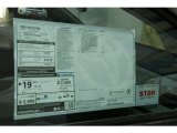 2013 Toyota Sienna LE AWD Window Sticker
