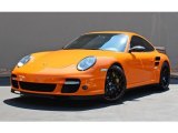 Orange Porsche 911 in 2007