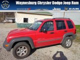 2003 Flame Red Jeep Liberty Sport 4x4 #73434912