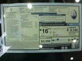 2013 Maserati GranTurismo Sport Coupe Window Sticker