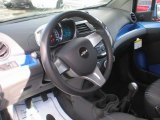 2013 Chevrolet Spark LS Silver/Blue Interior